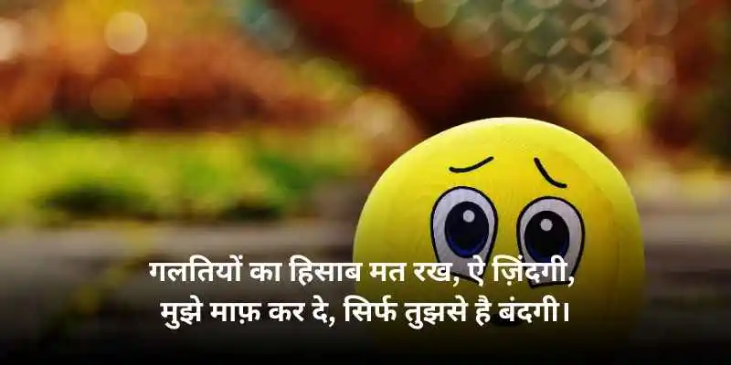 sorry shayari status